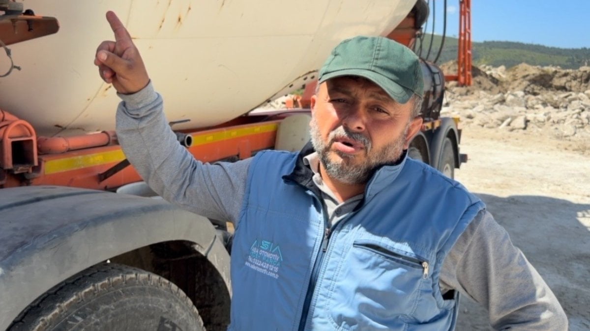 Osmaniye'de beton mikseri kuşlara yuva oldu