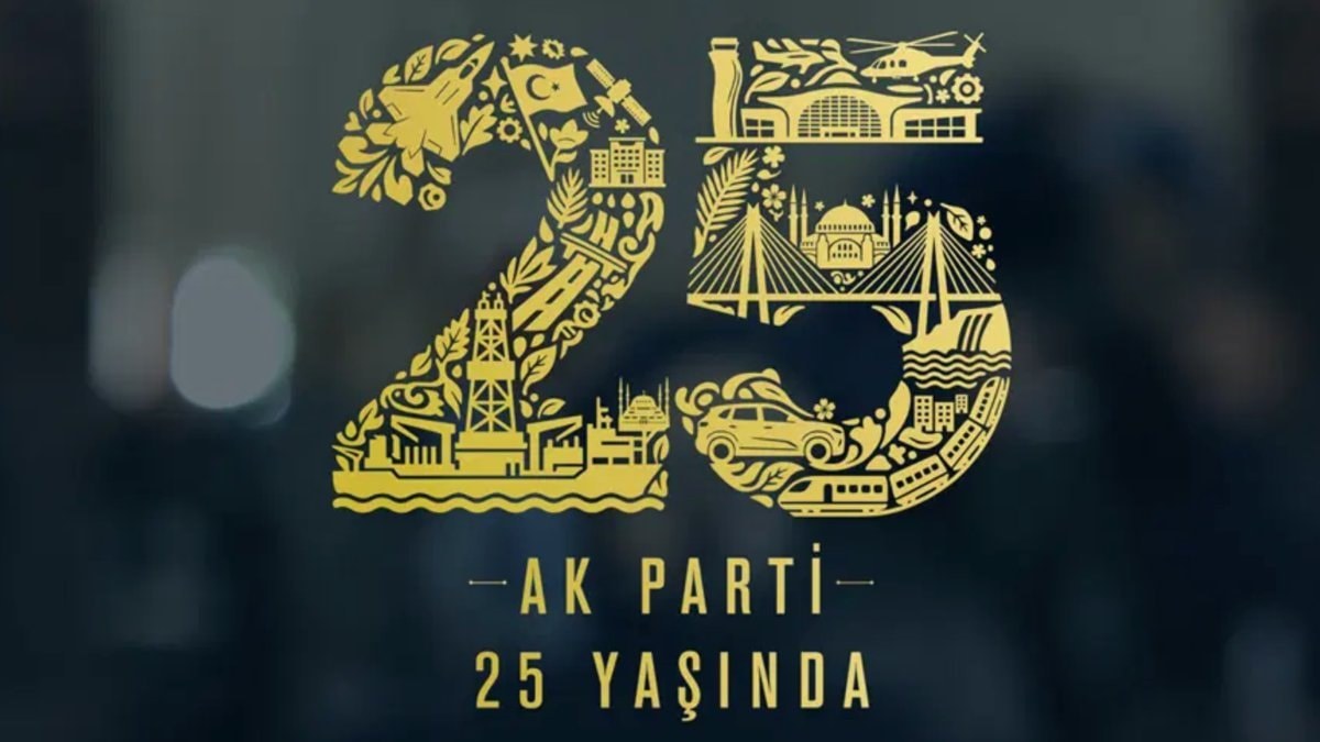 AK Parti'nin 25'inci yıl logosu: Yapılan hizmetleri simgeliyor