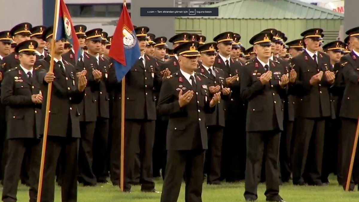 Jandarma ve Sahil Güvenlik Akademisi Mezuniyet Töreni'nde dua okundu