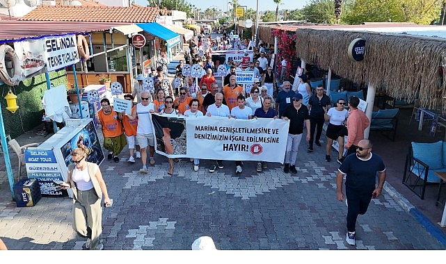 Sığacık'tan güçlü mesaj: "Deniz bizim, Sığacık hepimizin"