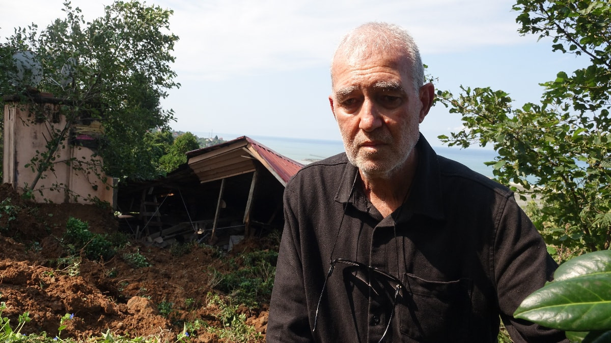 Rize'de heyelan sonrası yaşadıkları korku dolu anları anlattı