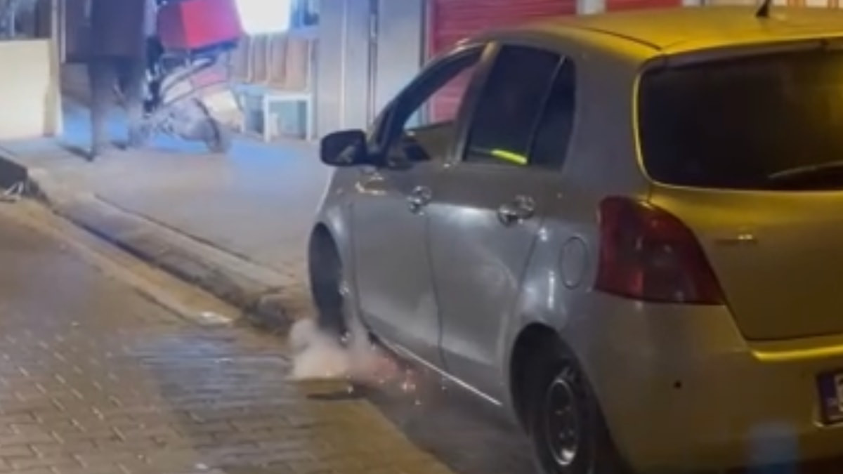 Tekirdağ'da lastiği çıkmış jant üzerinde seyreden otomobilin sürücüsü alkollü çıktı