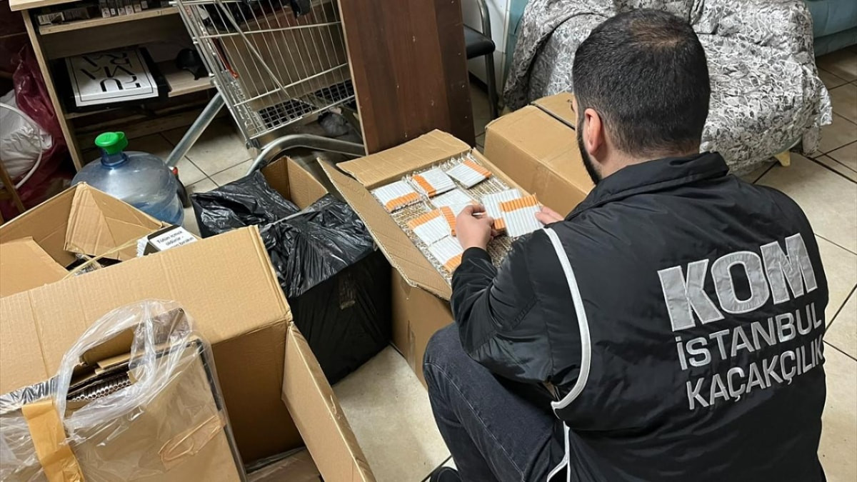 İstanbul'da kaçak tütün ticaretine operasyon