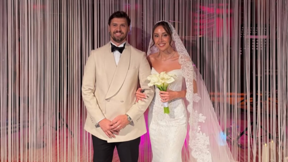 Serhan Onat ve Merve Küsmenoğlu evlendi