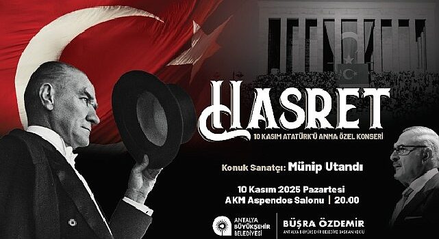Büyükşehir 10 Kasım’da Atatürk’ü sevdiği ezgilerle anıyor