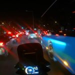 Antalya’da motorcu trafikte ambulansa yol açmak için elinden ne geliyorsa yaptı