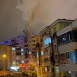 Bilecik’te 7 katlı binada yangın