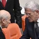 Bütçe görüşmelerinin son gününde Müsavat Dervişoğlu ve Devlet Bahçeli el sıkıştı