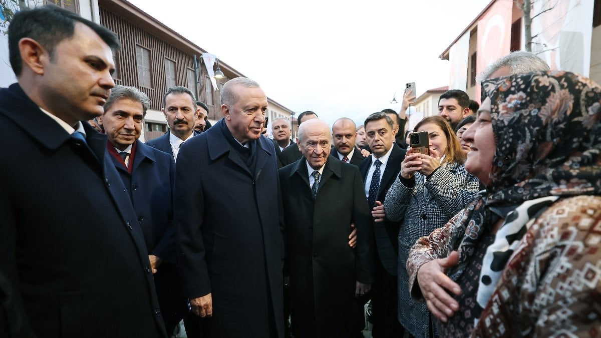Cumhurbaşkanı Erdoğan ve Devlet Bahçeli, Hatay’da yapımı ve restorasyonu tamamlanan eserleri inceledi