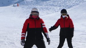 Erzurum Palandöken’de kayak keyfi