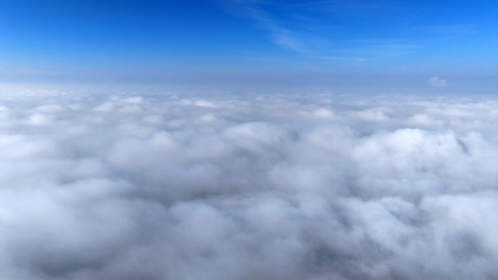 Kırıkkale’de sisle kaplı gökyüzünün eşsiz manzarası görüntülendi