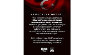 Konser Erteleme Duyurusu