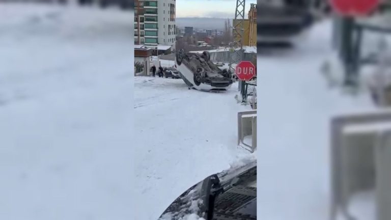 Malatya’da kar yağışı ulaşımı olumsuz etkiledi