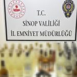 Sinop’ta kaçak alkol operasyonu