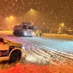 Yoğun kar nedeniyle D-100 Gerede–Karabük arası trafiğe kapatıldı