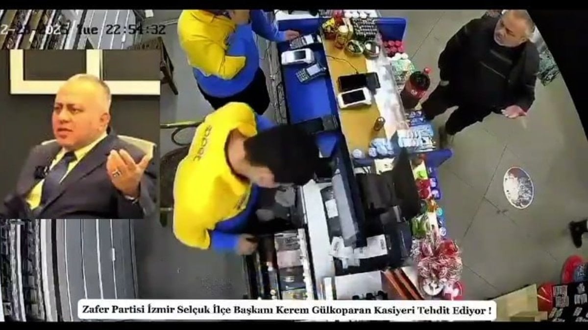 Zafer Partili ilçe başkanı kasiyeri tehdit etti