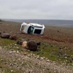 Batman’da otomobil takla attı: Sürücü yara almadan kurtuldu