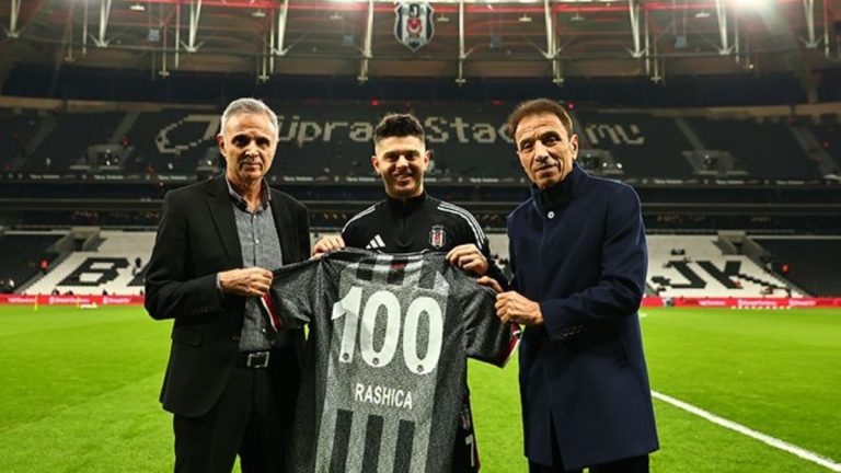 Beşiktaş’ta Milot Rashica’ya plaket verildi