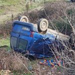 Bilecik’te kontrolden çıkan araç köprüden aşağı uçtu