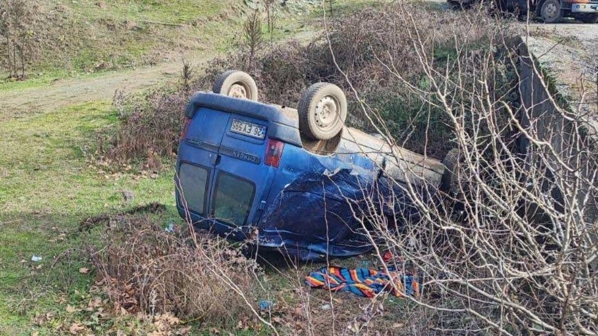 Bilecik’te kontrolden çıkan araç köprüden aşağı uçtu