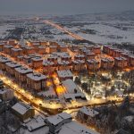 Bingöl beyaza büründü: Kent merkezi dronela havadan görüntülendi