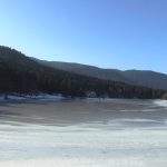 Bolu Gölcük Tabiat Parkı’ndaki göl buz tuttu