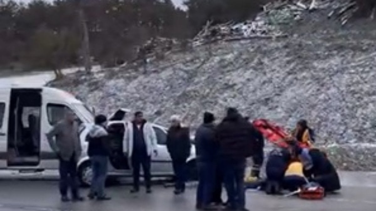 Bolu’da buzlanma kaza getirdi