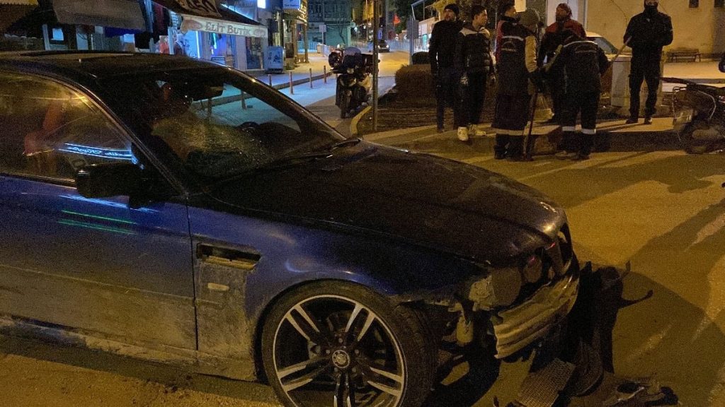 Burdur’da alkollü sürücü kazaya karıştı