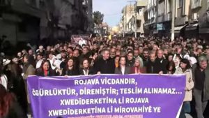 DEM Parti’den Suriye sınırında grup toplantısı: Yürüyüş yapıldı