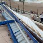 Didim’de etkili olan fırtına vatandaşlara zor anlar yaşattı