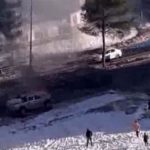 Diyarbakır’da seyir halindeki pikap alev aldı