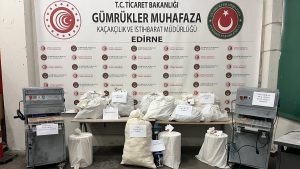 Edirne’de narkotik operasyonu:  117,4 kilogram uyuşturucu ele geçirildi