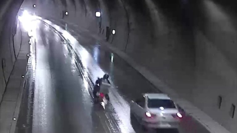 Ferhat Tüneli’nde ölümle burun buruna getiren kaza