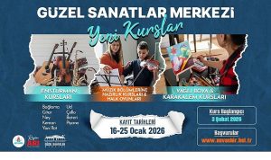 Güzel Sanatlar Merkezi’nde Yeni Dönem Kursları Başlıyor