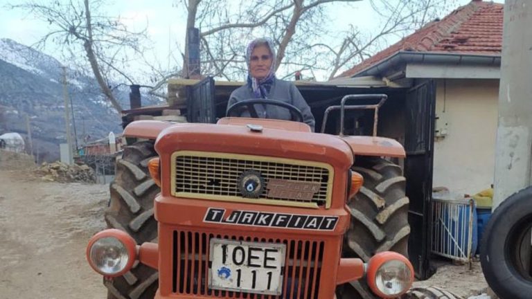 Isparta’da traktörünün plakası başına dert oldu