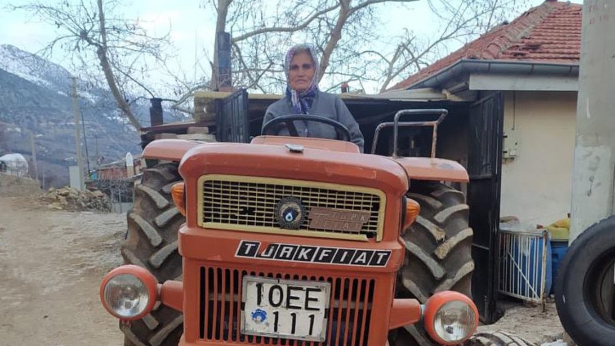 Isparta’da traktörünün plakası başına dert oldu