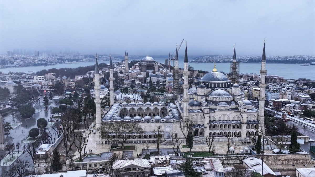 İstanbul’da seyirlik manzara havadan görüntülendi