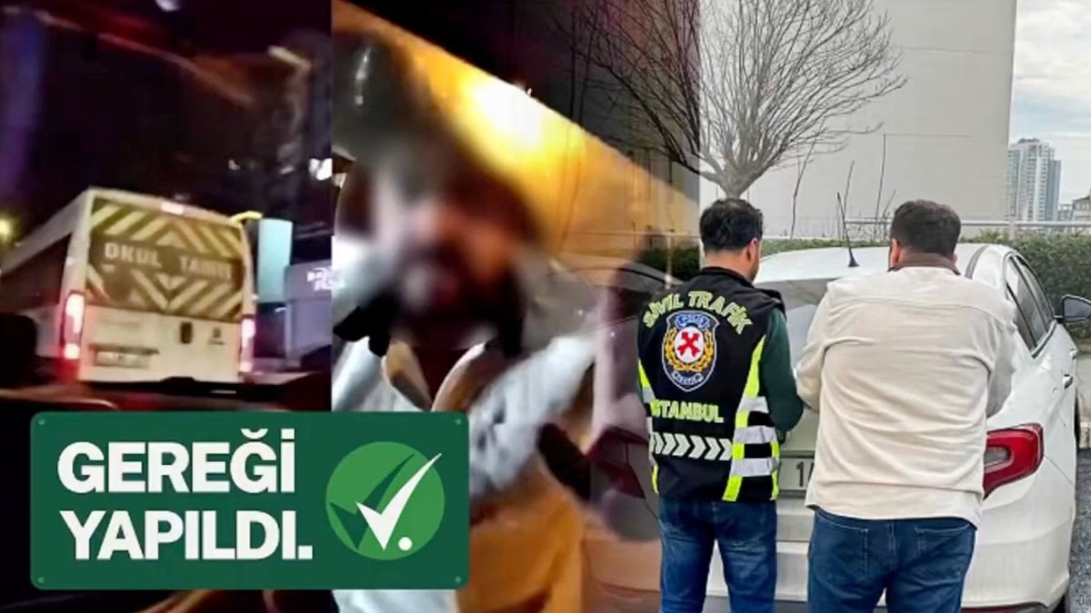 İstanbul’da trafikte camını kırdığı otomobilin sürücüsüne saldıran maganda yakalandı