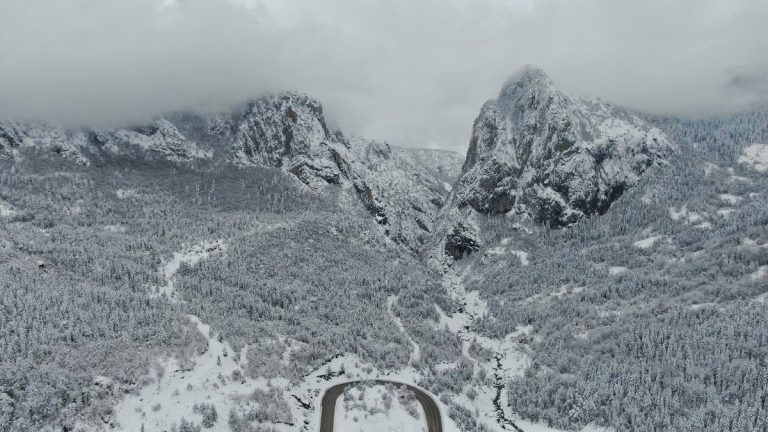 Kastamonu Ersizlerdere Tabiat Parkı’nda kar güzelliği