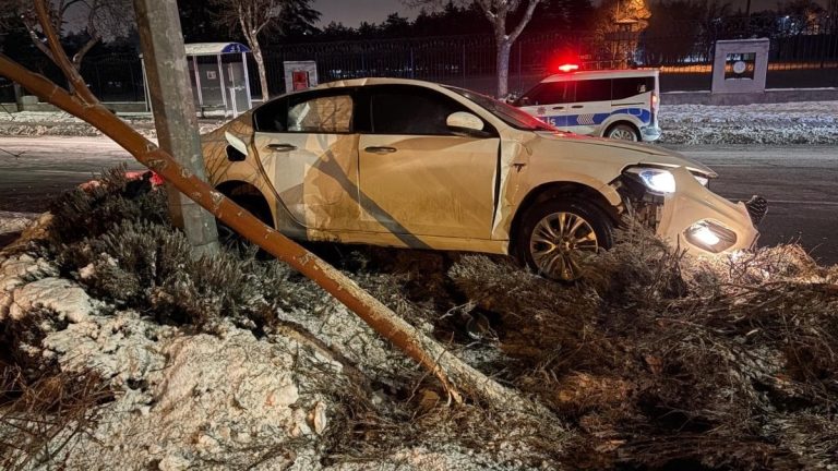 Kayseri’de alkollü sürücü kazaya karıştı
