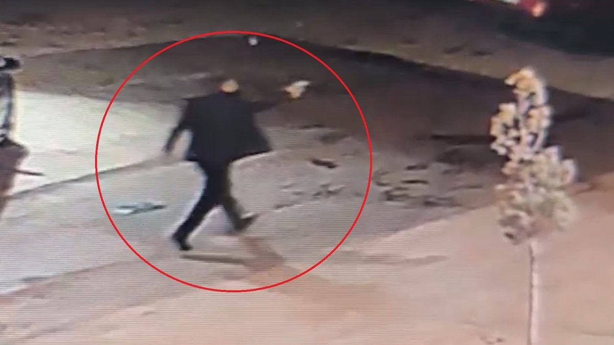 Kırıkkale’de akrabalar arasında silahlı kavga kamerada