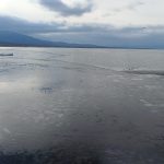 Konya Beyşehir Gölü’nün yüzeyi buz tuttu