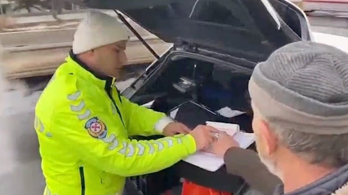 Kütahya’da yaya önceliğini gözetmeyen trafik magandası yakalandı