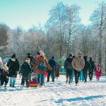 Kuzuyayla’da kar keyfi kış masalına dönüştü