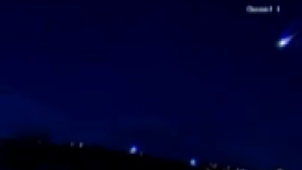 Malatya’ya meteor düştü: O anlar kamerada