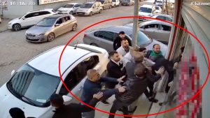 Mardin’de hastane önündeki silahlı kavga kamerada