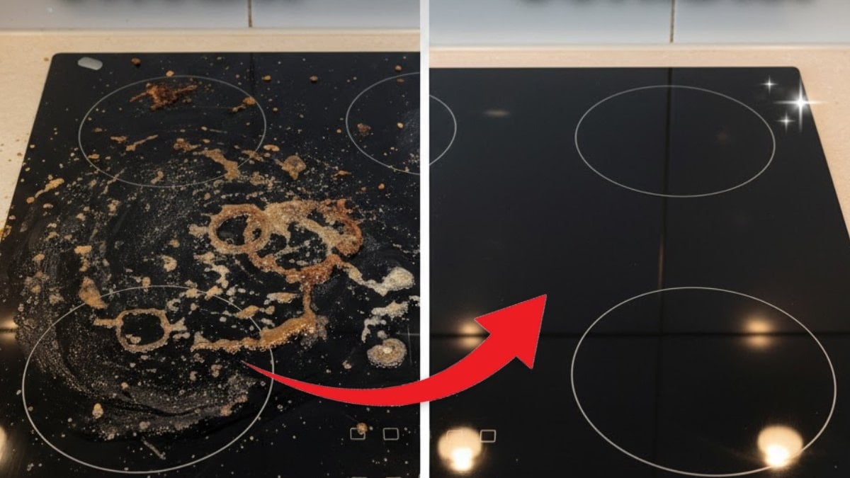 Meğer çözümü bu kadar basitmiş! Seramik ocakları ayna gibi parlatan 3 yöntem