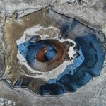 Meke Gölü karla beyaza büründü, kartpostallık görüntüler oluştu