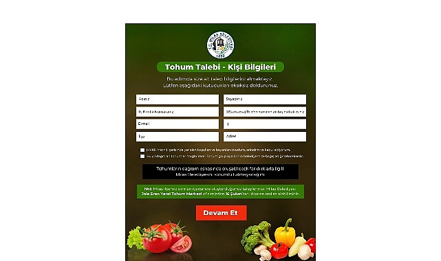 Milas Belediyesi Talepte Bulunan Vatandaşlara Yerel Tohum Gönderiyor