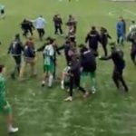 Rize’de Süper Amatör Lig maçında saha karıştı